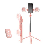 Bâton de selfie 6 en 1 avec lumière d'appoint
