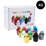 Gobelets de tri par couleur