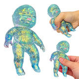 Balle Anti-Stress Squishy en Forme de Poupée