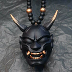 Pendentif voiture masque de démon samouraï assassin