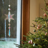 Pendentif en cristal flocon de neige