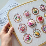 Kit de broderie de cadre de petite fleur