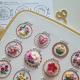 Kit de broderie de cadre de petite fleur