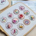 Kit de broderie de cadre de petite fleur