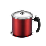 Pot à huile en acier inoxydable avec filtre