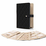 Livre de rangement portable pour bijoux en cuir de luxe