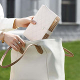 Livre de rangement portable pour bijoux en cuir de luxe