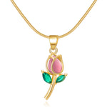 Ensemble de bijoux fleur de tulipe douce