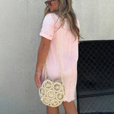 Jupe en jean Robe à ourlet frangé