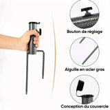 Porte-parapluie robuste à ancrage au sol réglable en spirale
