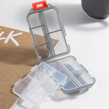 Organisateur de pilules portable avec étiquettes