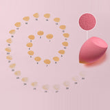 Set de pinceaux 14 pièces avec lumière LED