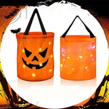 Bolsa de caramelos con calabaza luminosa personalizada