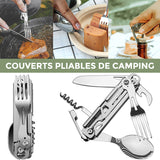 Set d'ustensiles multifonctionnels de camping 5 en 1