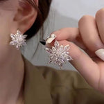 Boucles d'oreilles de luxe en forme de tournesol