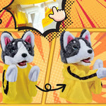 Poupée en peluche avec gants Husky