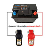 Connecteur de batterie à manchon avec capuchon en plastique de sécurité