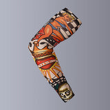 Manches Tatouées avec Motif Floral