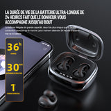 Casque d'écoute Bluetooth à clip à conduction osseuse