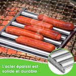 Rouleau à Hotdogs en Acier Inoxydable Rack à Rouleaux de Saucisses