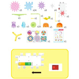 Jouets de rotation à engrenage en bloc