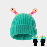 Chapeau en laine Petit monstre phosphorescent