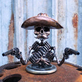 Ornement de capot de tireur d'élite de crâne de cow-boy