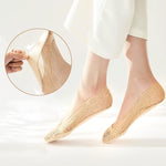 Chaussettes de doublure en dentelle pour femmes