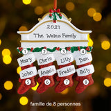 Pendentif chaussettes de Noël Noms de famille personnalisés (sans lettres) - Bricoler soi-même
