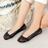 Chaussettes de doublure en dentelle pour femmes