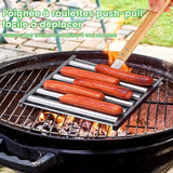 Rouleau à Hotdogs en Acier Inoxydable Rack à Rouleaux de Saucisses