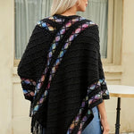 Pull Poncho à franges