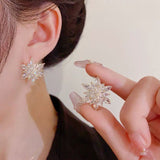 Boucles d'oreilles de luxe en forme de tournesol