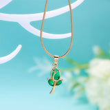 Ensemble de bijoux fleur de tulipe douce