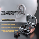 Casque d'écoute Bluetooth à clip à conduction osseuse
