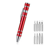 Stylo tournevis de précision 8 en 1