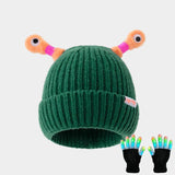 Chapeau en laine Petit monstre phosphorescent