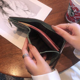 Portefeuille court coloré