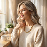 Collier en acier inoxydable à chaîne torsadée