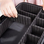 Trousse de Maquillage avec Compartiment Ajustable
