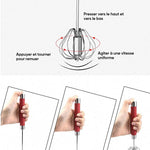 Fouet semi-automatique en acier inoxydable
