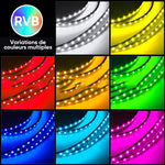Bande LED flexible RVB étanche pour châssis de voiture(4pcs)