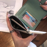 Portefeuille court coloré