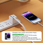 Chargeur à cordon amovible autonome