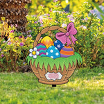 Panneau de signalisation de jardin pour Pâques