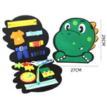 Tableau occupé de puzzle de dinosaure