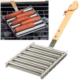 Rouleau à Hotdogs en Acier Inoxydable Rack à Rouleaux de Saucisses