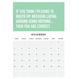 Calendrier 2024 Adulting is hard