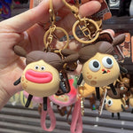 Porte-clés créatif et amusant en silicone, pendentif cloche