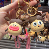Porte-clés créatif et amusant en silicone, pendentif cloche